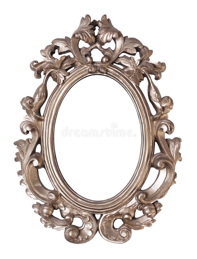 Ornate oval picture frame stock image. Image of empty 25338085