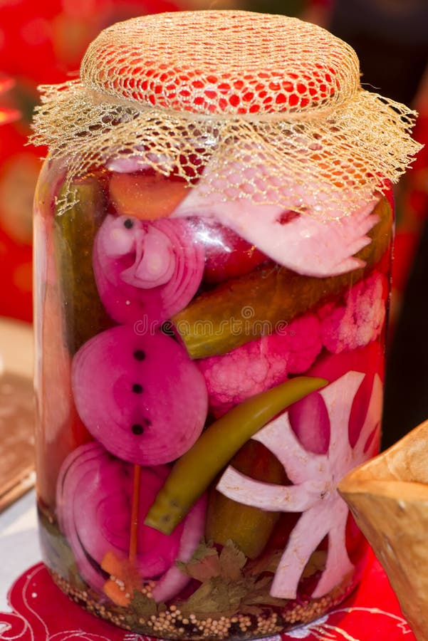 Ornate pickles jar stock photo. Image of ornament, tasty 47908116
