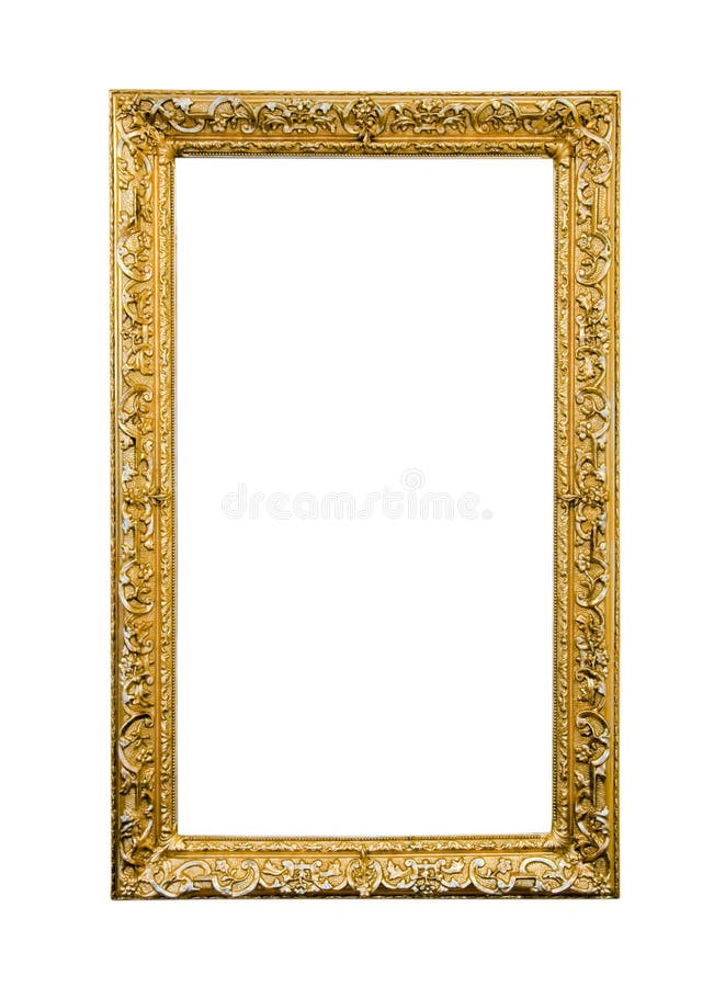Ornate picture frame stock photo. Image of mirror, green 10455858