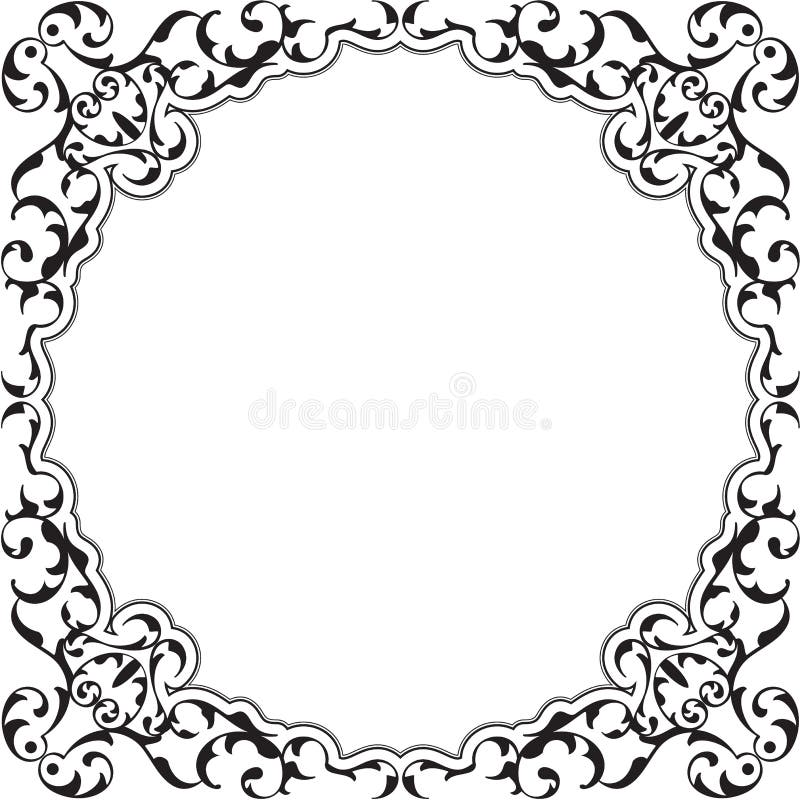 Renaissance_frame stock illustration. Illustration of architecture