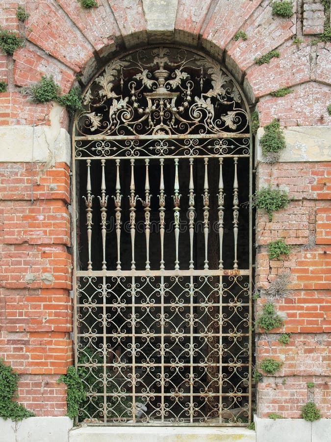 Ornate Victorian English iron gate