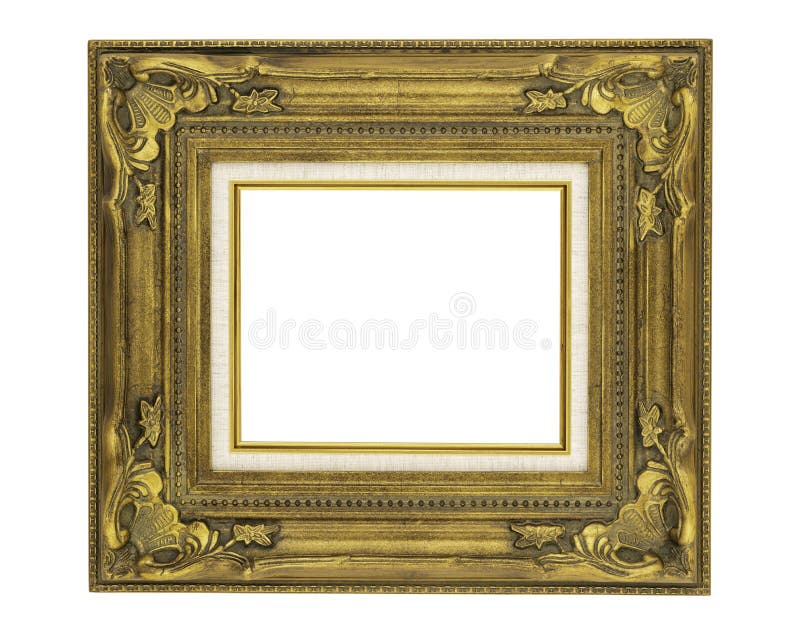 8 x 10 Ornate Vintage Style Golden Frame royalty free stock photo 8 x 10 Ornate Vintage Style Golden Frame royalty free stock photo