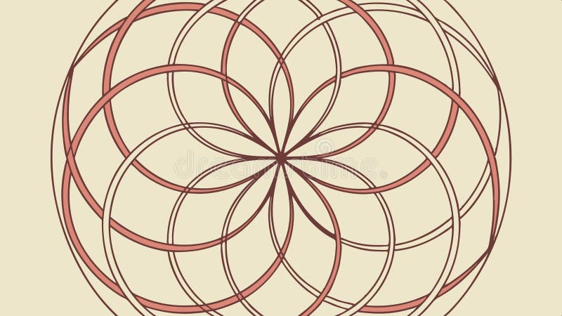 Ornate zirkuläre geometrische Muster Vektordesign Generative AI lizenzfreie abbildung