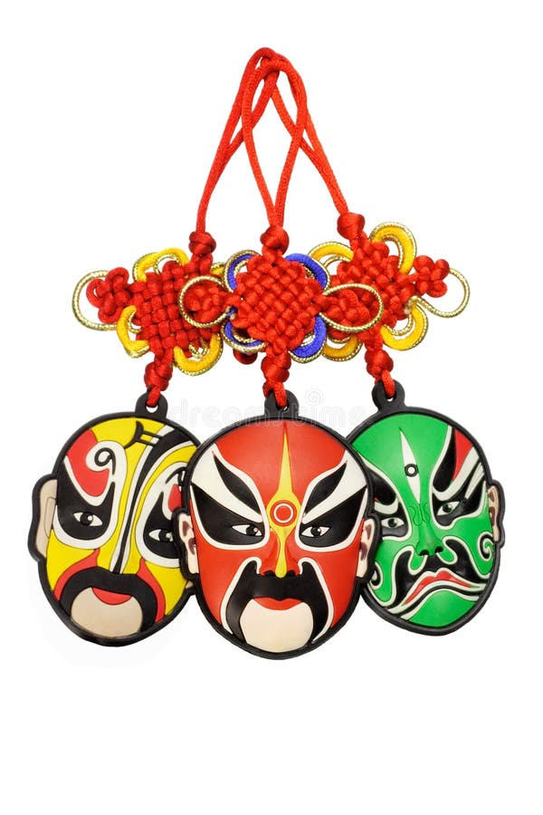 Ornements traditionnels chinois de masque d'opéra d'an neuf image stock Ornements traditionnels chinois de masque d'opéra d'an neuf image stock
