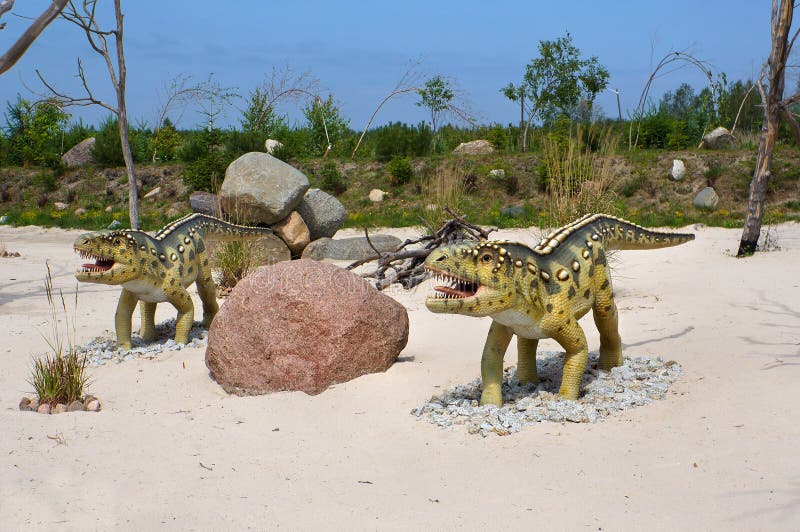 Ornithosuchus. Model of dinosaur.