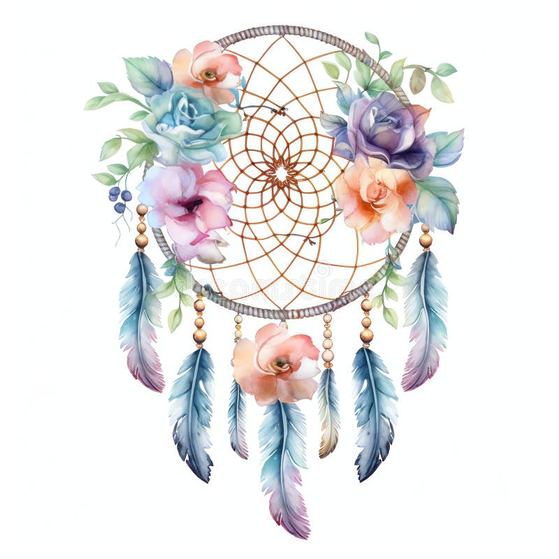 Ornitorapaticapia fiaba fiaba acquosa mondiale. Questa è un'immagine generata dall'ai del dreamcatcher toothfairy color acquerello mondiale