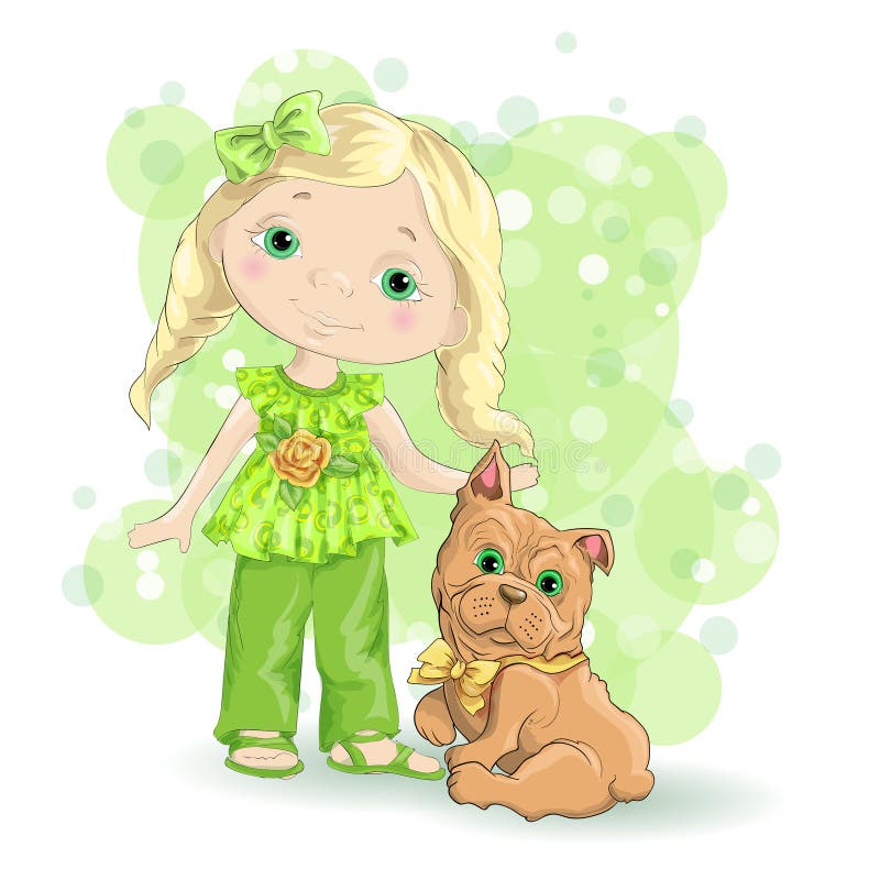 Oro biondo 1 della ragazza illustrazione di stock Oro biondo 1 della ragazza illustrazione di stock