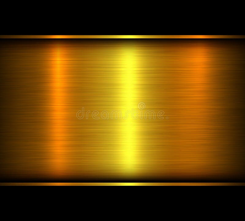 Oro del fondo metálico ilustración del vector. Ilustración de acero -  116454263
