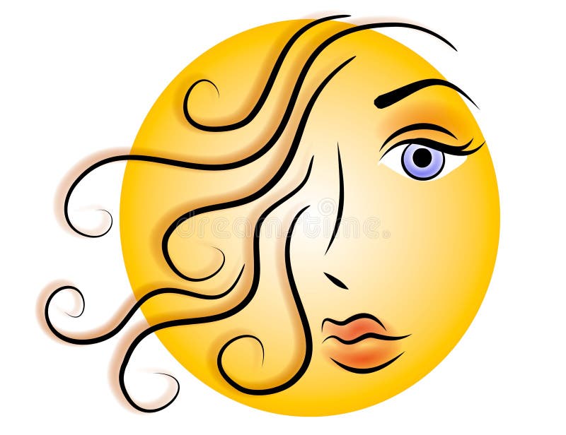 Oro dell'icona di marchio di Web del fronte della donna royalty illustrazione gratis Oro dell'icona di marchio di Web del fronte della donna royalty illustrazione gratis