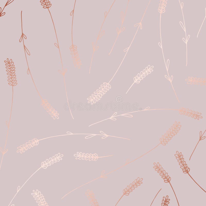 Oro di Rosa Modello floreale decorativo elegante illustrazione di stock Oro di Rosa Modello floreale decorativo elegante illustrazione di stock