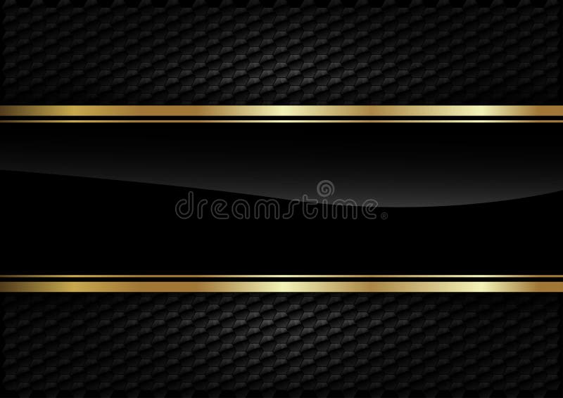 Black stripe with gold border on the dark background. Black stripe with gold border on the dark background.