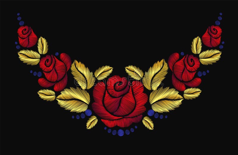 Oro Retro Del Vintage De La Rosa Del Rojo Del Ornamento Del Collar De La Flor Del Bordado Stock de ilustración - Ilustración de real, aguja: 84062327 Oro Retro Del Vintage De La Rosa Del Rojo Del Ornamento Del Collar De La Flor Del Bordado Stock de ilustración - Ilustración de real, aguja: 84062327