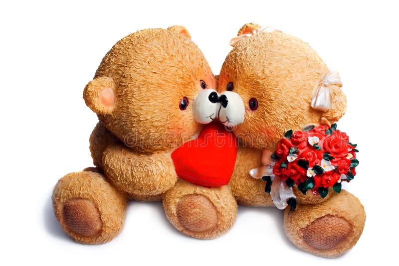 Orso enamoured due fotografia stock Orso enamoured due fotografia stock