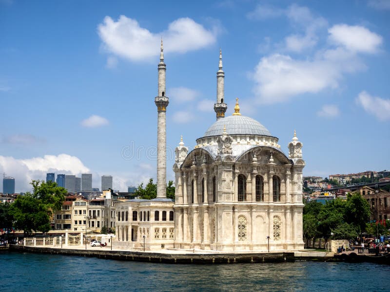 Ortakoy-Moschee in Istanbul, stockfoto Ortakoy-Moschee in Istanbul, stockfoto