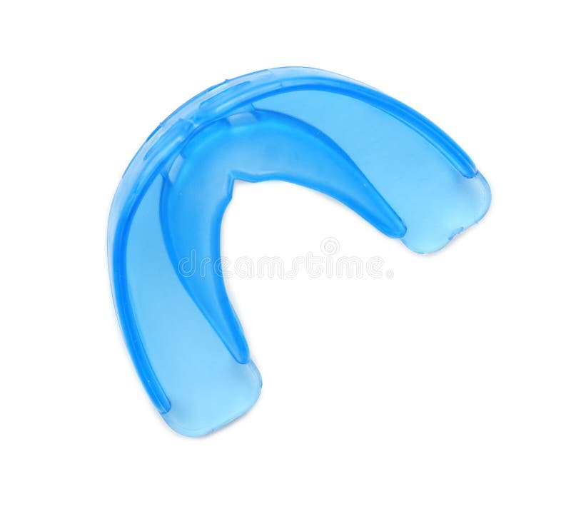 Orthodontic Mouth Guard on White Background Stock Photo Image of