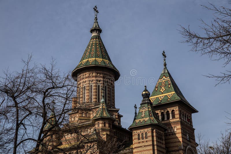 Orthodox Cathedral in Timisoara, Romania stock photography Orthodox Cathedral in Timisoara, Romania stock photography
