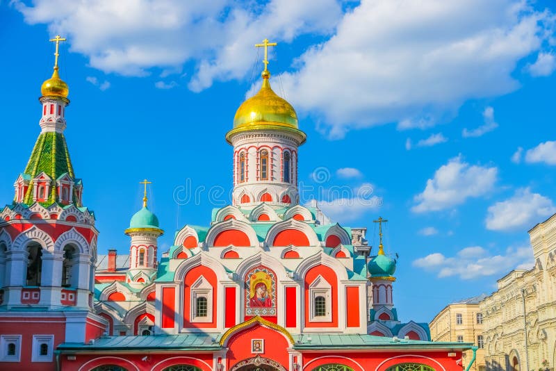 Orthodox church Kazan Cathedral on Red Square in Moscow