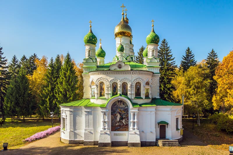 Orthodox church on the battlefield Battle of Poltava