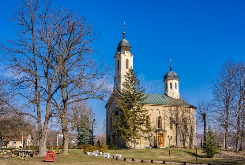 Orthodox Serbian church of Saint Apostles Peter and Paul, on the Kosmaj mountain near Belgrade, Serbia