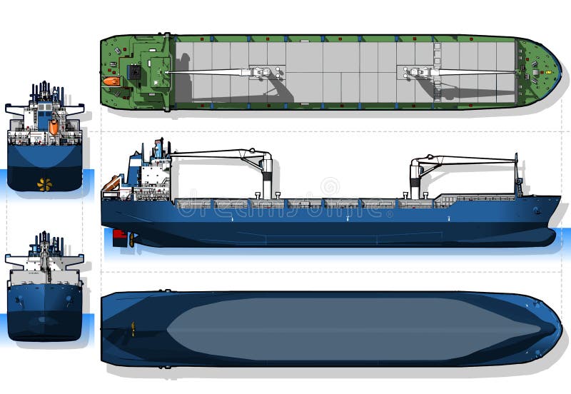 Sketch Of Cargo Ship Isolated On White Background Vector Stock Illustration  - Download Image Now - iStock