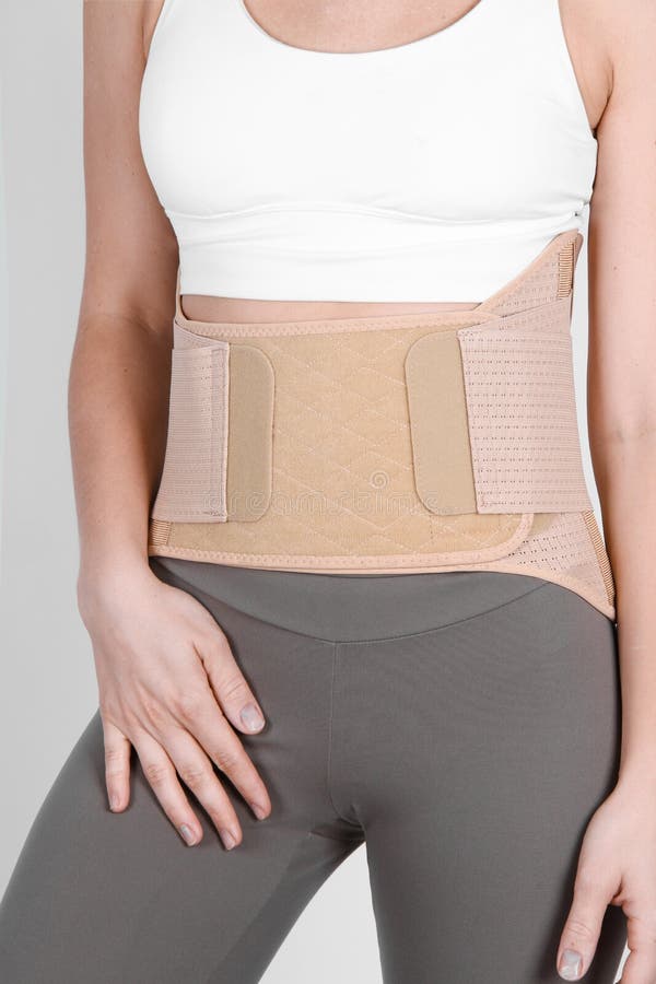 Orthopedic Lumbar Corset on the Human Body. Back Brace, Waist Support Belt  for Back Stock Photo - Image of health, correction: 251379378
