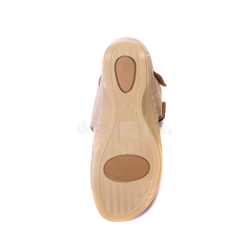 Orthopädische Schuhe für Leute mit Pronation des Fußes, Draufsicht über die Sohle lizenzfreies stockfoto Orthopädische Schuhe für Leute mit Pronation des Fußes, Draufsicht über die Sohle lizenzfreies stockfoto