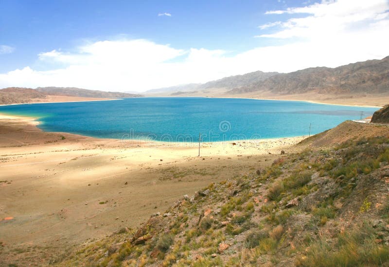 The Orto-Tokoy Water Reservoir on the Way To Kochkor and Naryn City ...