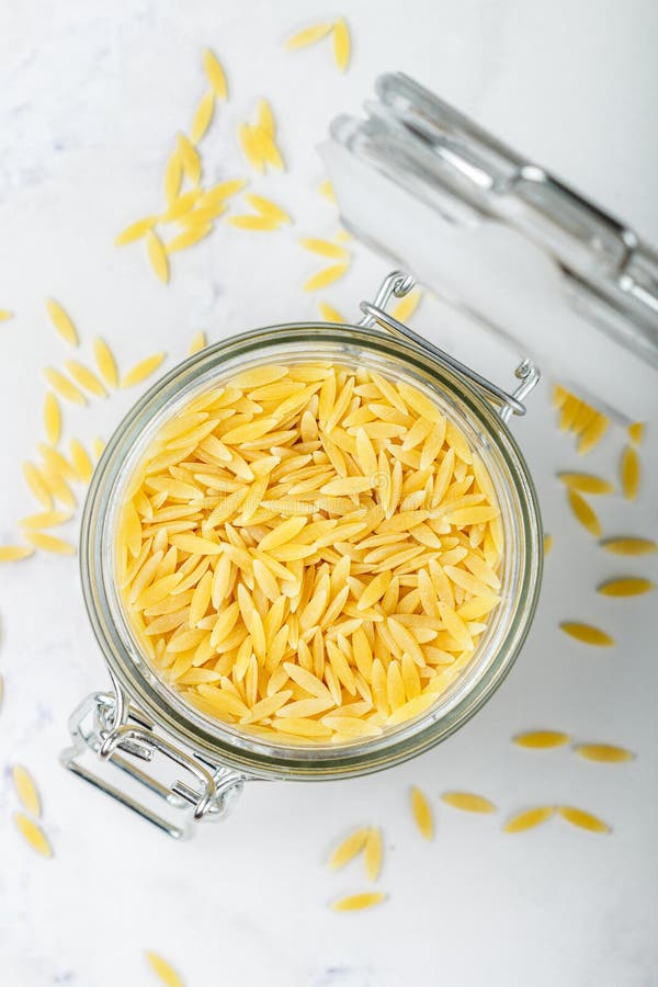 Orzo, a Form of Pasta Shaped Like Rice Stock Photo Image of marble