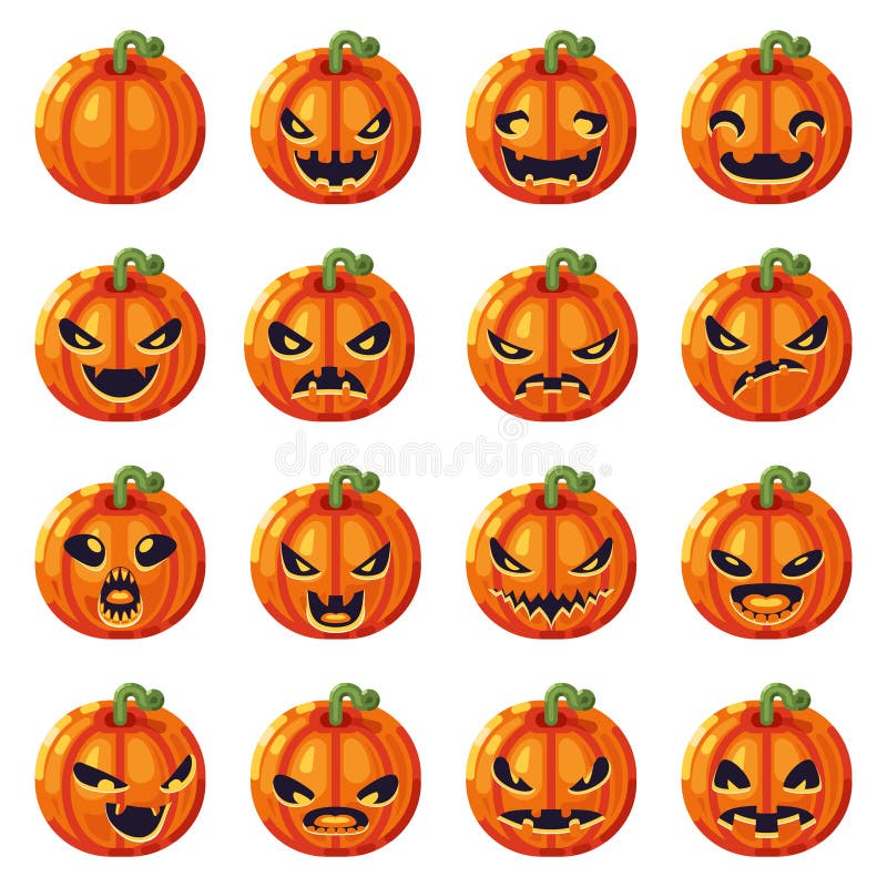 Cara assustadora de halloween tamanho grande de sorriso emoji