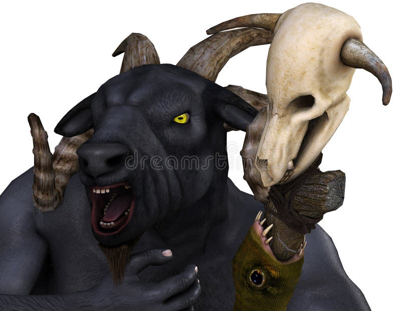 Os 2 Horned ilustração royalty free Os 2 Horned ilustração royalty free