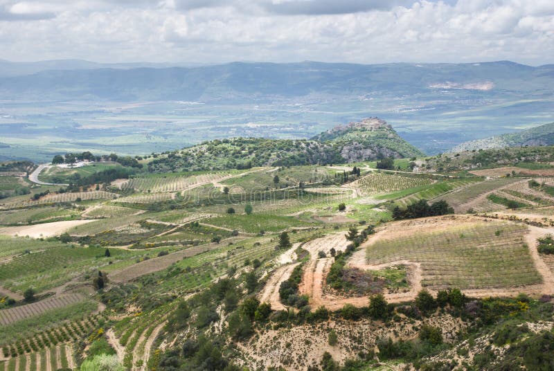 View of the golan heights and the Galilee - northern israel. View of the golan heights and the Galilee - northern israel