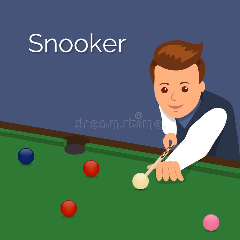 Vetores de Ilustração Vetorial De Um Homem Jogando Bilhar Snooker Jogo  Isolado Em Fundo Branco Competição Esportiva Ou Conceitos De Treinamento  Página De Colorir Crianças Clipart De Personagem De Desenho Animado Colorido