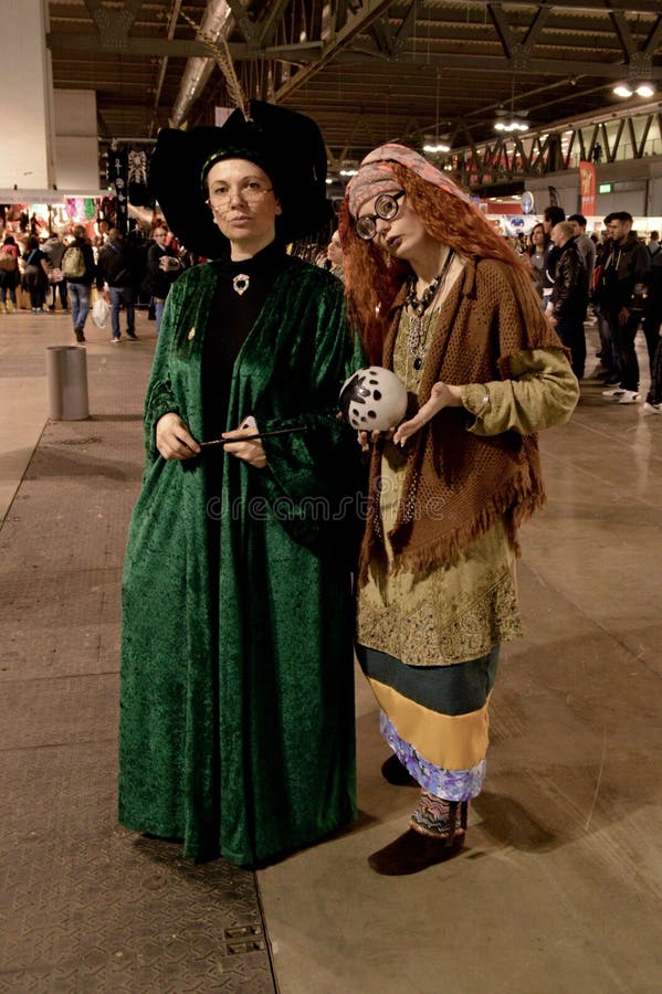 Os caráteres de Harry Potter em Cartoomics 2015 imagens de stock Os caráteres de Harry Potter em Cartoomics 2015 imagens de stock