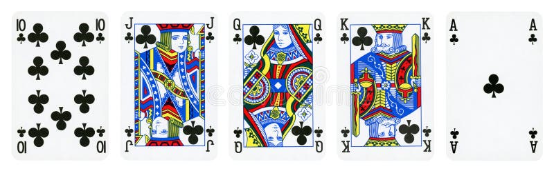 Os clubes serem cartões de jogo imagem de stock royalty free Os clubes serem cartões de jogo imagem de stock royalty free