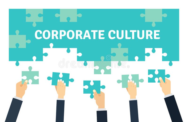 Os empregados que guardam e que conectam o enigma reunem A cultura empresarial e os trabalhos de equipa Vector o estilo liso da i ilustração do vetor Os empregados que guardam e que conectam o enigma reunem A cultura empresarial e os trabalhos de equipa Vector o estilo liso da i ilustração do vetor