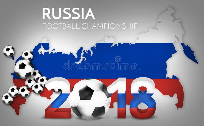 MOSCOU, RÚSSIA, Junho-julho De 2018 - Rússia Logotipo De 2018 Campeonatos  Do Mundo E a Bandeira De Rússia Foto de Stock Editorial - Ilustração de  camisa, jogo: 102929723