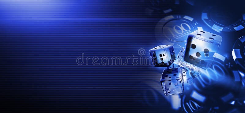 Os excrementos azuis profundos do casino cortam ilustração stock Os excrementos azuis profundos do casino cortam ilustração stock