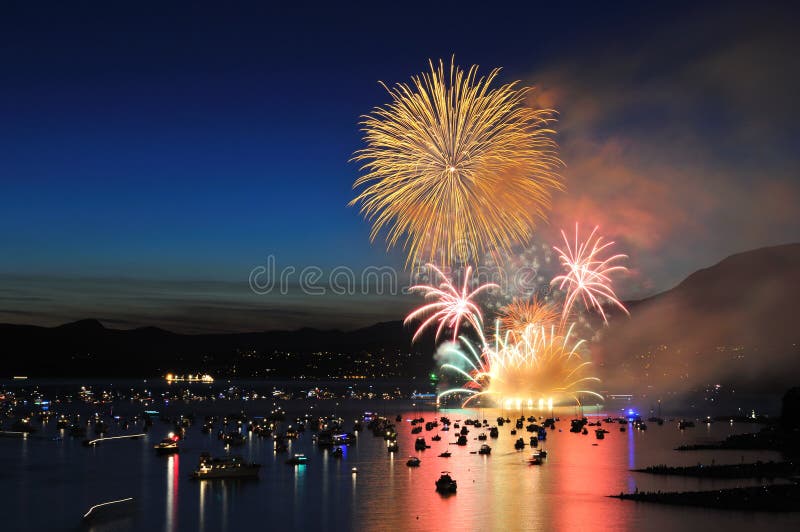 Os fogos-de-artifício indicam no louro inglês imagem de stock royalty free Os fogos-de-artifício indicam no louro inglês imagem de stock royalty free