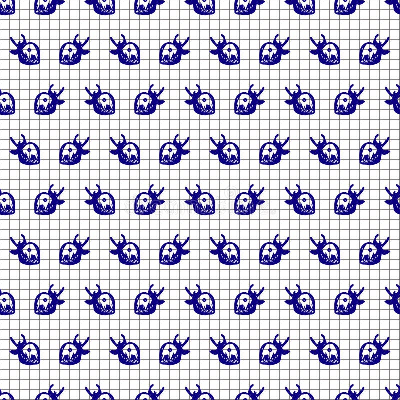 Os frutos sem emenda vector o teste padrão, fundo brilhante com fim acima das morangos no papel quadriculado Desenho de esboço da ilustração stock Os frutos sem emenda vector o teste padrão, fundo brilhante com fim acima das morangos no papel quadriculado Desenho de esboço da ilustração stock