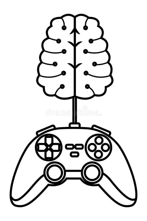 Os Jogos De Vídeo Jogam Desenhos Animados Do Console Ilustração do Vetor -  Ilustração de controladores, lifestyle: 153491620