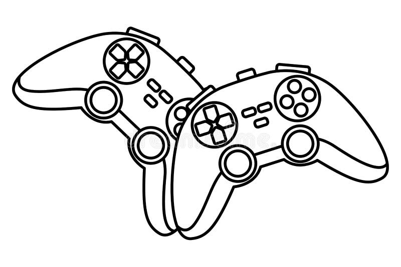 Os Jogos De Vídeo Jogam Desenhos Animados Do Console Ilustração do Vetor -  Ilustração de controladores, lifestyle: 153491620