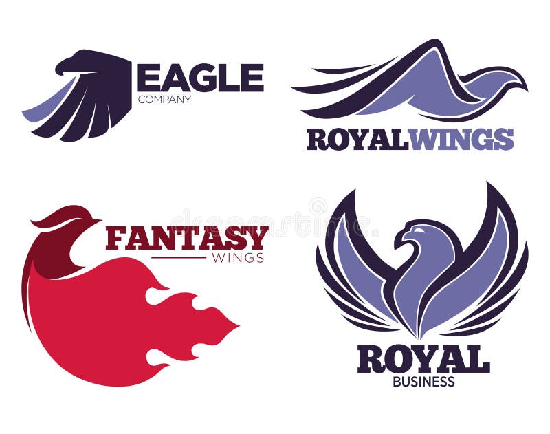 Os moldes do logotipo do pássaro de Phoenix ou da águia da fantasia ajustaram-se para a empresa da segurança ou da inovação ilustração do vetor Os moldes do logotipo do pássaro de Phoenix ou da águia da fantasia ajustaram-se para a empresa da segurança ou da inovação ilustração do vetor