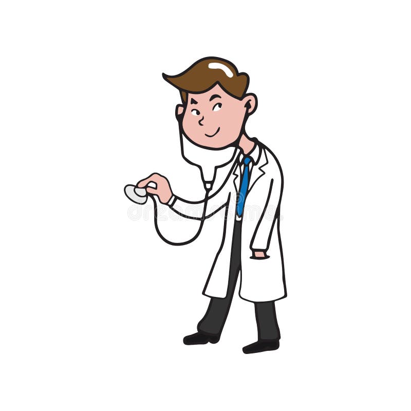 Ícones Do Desenho Do Doutor E Dos Desenhos Animados Da Medicina Ilustração  do Vetor - Ilustração de cérebro, humano: 78134530