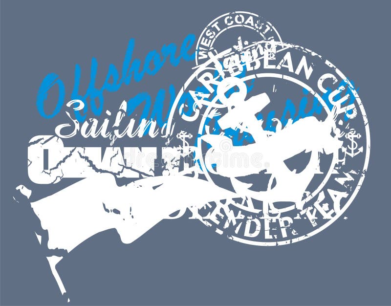 Edição de T-shirts impressas ilustração royalty free