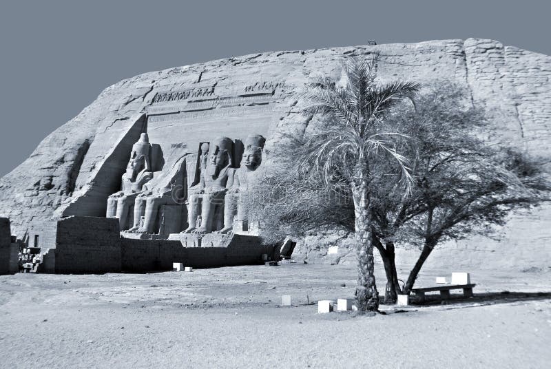 Os templos de Abu Simbel imagens de stock royalty free Os templos de Abu Simbel imagens de stock royalty free