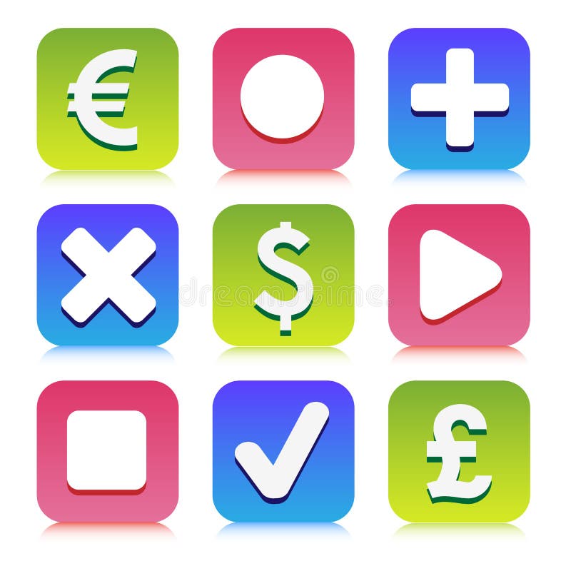 Os ícones financeiros ajustaram-se grande para todo o uso, vetor EPS10 ilustração do vetor Os ícones financeiros ajustaram-se grande para todo o uso, vetor EPS10 ilustração do vetor