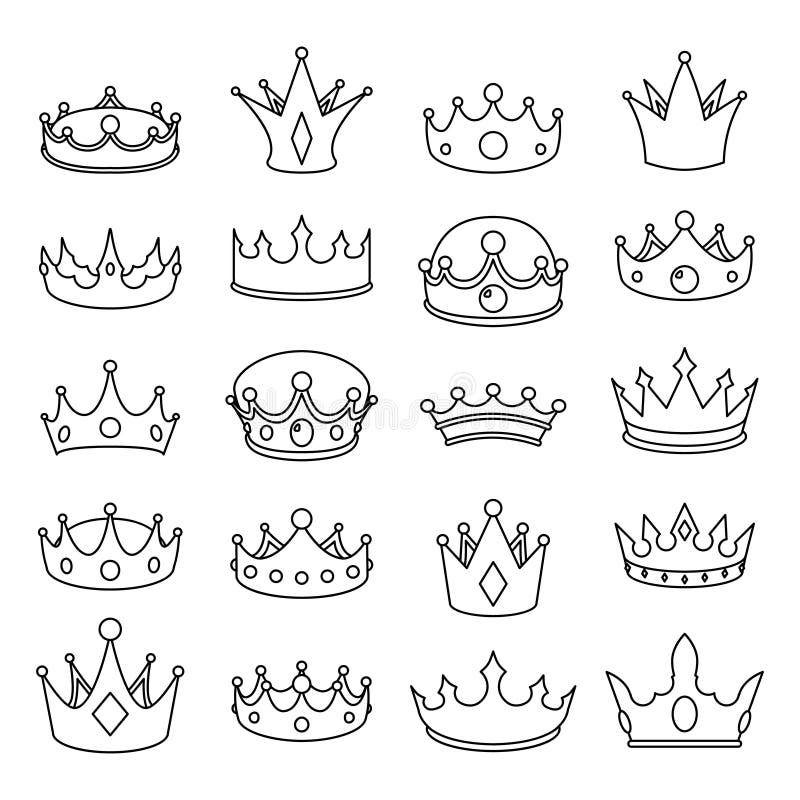 Desenho de coroa principe
