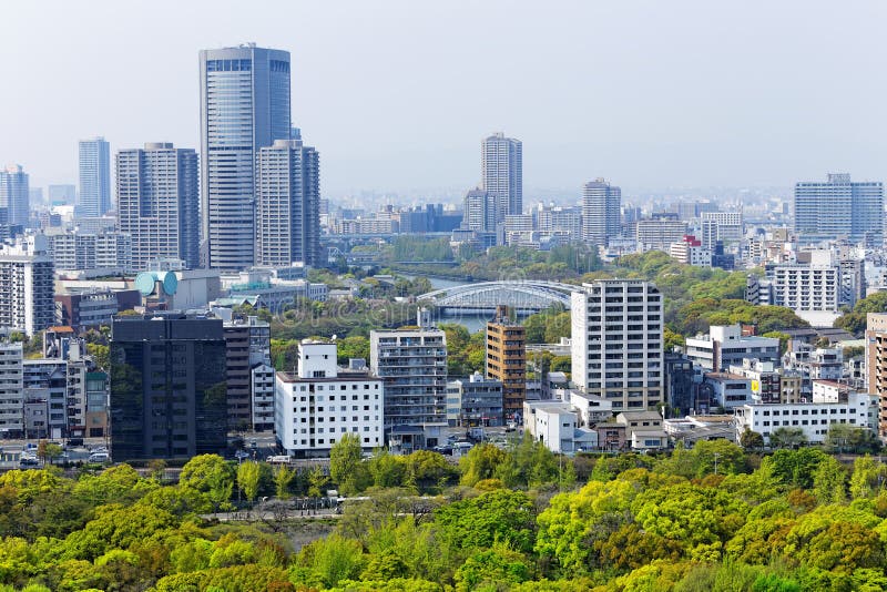 Osaka City stock afbeeldingen Osaka City stock afbeeldingen