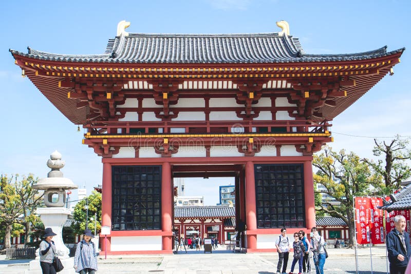 Shitennoji Temple is Japan`s oldest official temple.The first Buddhist temple to receive national royalty free stock photos Shitennoji Temple is Japan`s oldest official temple.The first Buddhist temple to receive national royalty free stock photos