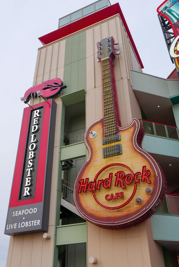 OSAKA, JAPANCIRCA 2018 Hard Rock Cafe at Universal Studios Japan in